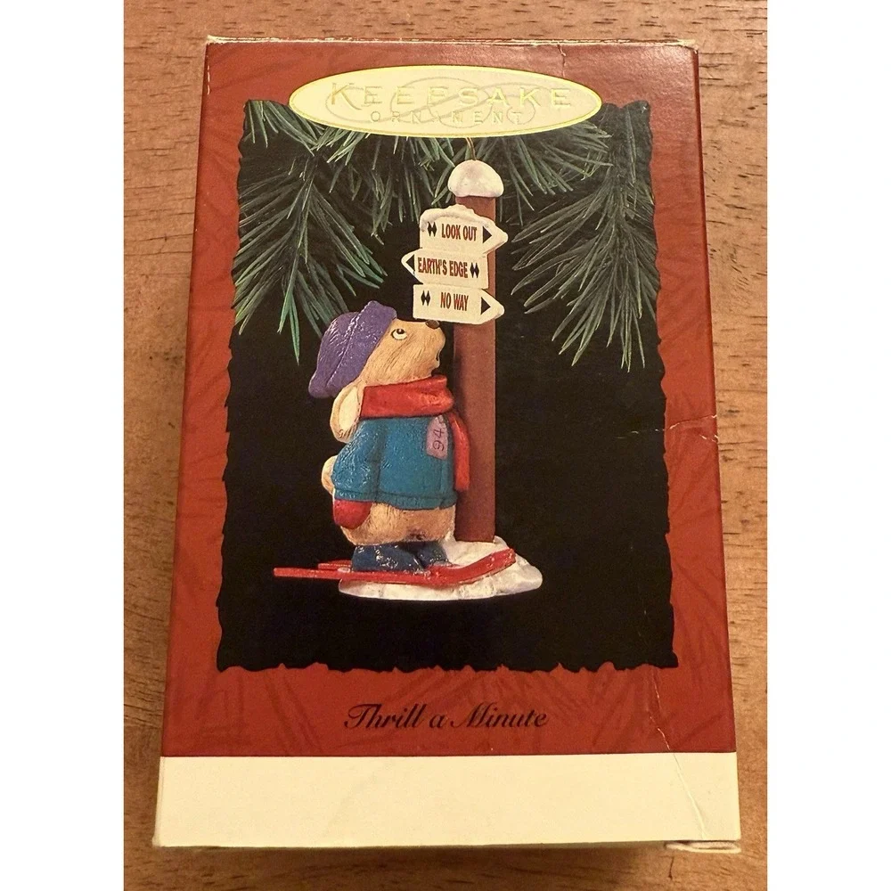 Hallmark Keepsake Ornament Thrill‎ a Minute Rabbit 1994 Bunny